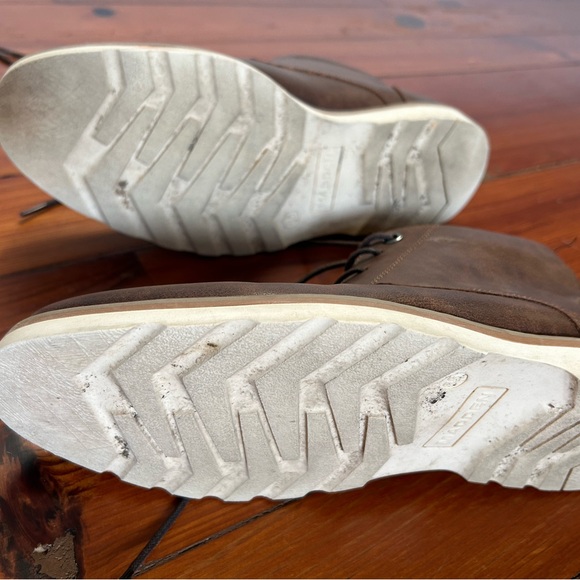 Steve Madden men’s brown leather lace-up high top shoes/boots. Worn twice. - Picture 5 of 6